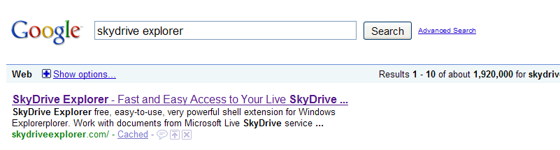 skyDrive_googleSearchExplorer