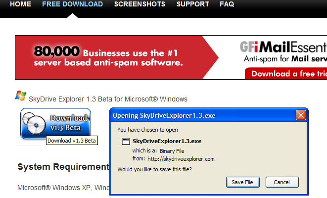 skyDrive_googleSearchExplorerDownload