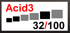 Testul Acid3 rulat in IE9